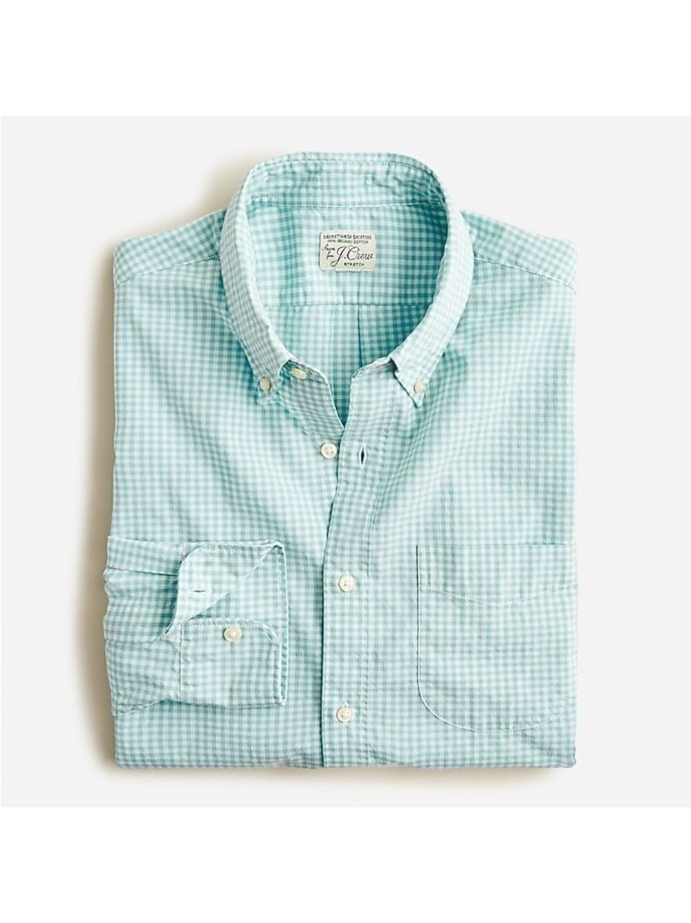 J. Crew Men’s Classic Organic Cotton Poplin Button Down Long Sleeve Shirt Size L
